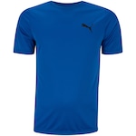 Camiseta Masculina Puma Manga Curta Active Small Logo Tee AZUL