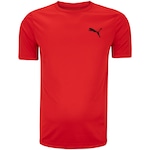 Camiseta Masculina Puma Manga Curta Active Small Logo Tee VERMELHO