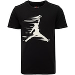 Camiseta Infantil Nike Manga Curta Jordan MPV Motion Jumpman PRETO/BRANCO