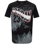 Camiseta Jordan Nike Infantil Jumpman Play PRETO