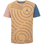 Camiseta Infantil Nike Jordan Zen Master Marrom/Azul