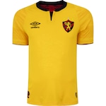 Camisa do Sport CIub do Recife II 24 Umbro Masculina Jogador Amarelo/Preto