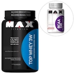 Top Whey 3W Max Titanium - Frutas - 900g + BCAA 2400 - 60 Cápsulas Nao Se Aplica