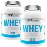 Kit 2x Whey Protein BRN Foods Morango - 900g Nao Se Aplica