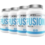 Kit BRN Foods 4x Whey Protein Fusion Chocolate - 900g Nao Se Aplica