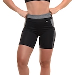 Bermuda Sandy Fitness Cross com Proteção Solar UV50+ - Feminina PRETO/CINZA