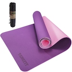 Tapete de Yoga Yangfit com Bolsa - 183x61x0,6cm Roxo/Rosa