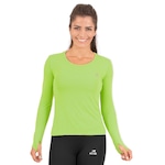 Camiseta Manga Longa Running Muvin G1 com Proteção UV50 - Feminina VERDE