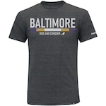 Camiseta First Down Baltimore Futebol Americano Masculina - Adulto CINZA ESCURO