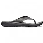 Chinelo Crocs Literide Flip - Adulto PRETO/CINZA CLARO