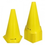 Cone de Marcação de Plástico Muvin - 24cm -12 Unidades AMARELO