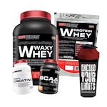 Kit Whey Protein Bodybuilders Chocolate - 900g + Whey Protein + Bcaa + Creatina + Coqueteleira Nao Se Aplica