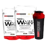 Kit 2x Whey Protein Bodybuilders - Chocolate - 1,8Kg + Coqueteleira Nao Se Aplica