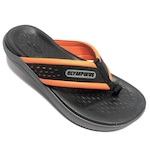 Chinelo Olympikus 921 - Masculino PRETO/LARANJA