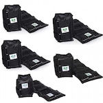 Kit Caneleiras Peso Funcional Profissional Lona 6Kg a 10Kg PRETO