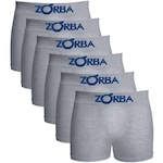 Kit de Cuecas Boxer Zorba sem Costura 678 com 6 unidades - Infantil MESCLA