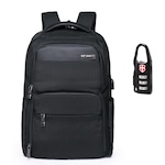 Mochila Swissport para Notebook com Cadeado - 20,4 Litros PRETO