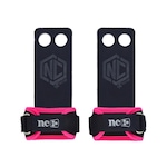 Hand Grip NC Extreme Pull Up em Couro Protetor Palmar 2 Furos - Adulto ROSA