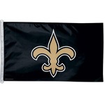 Bandeira NFL New Orleans Saints Grande - 90x150cm PRETO