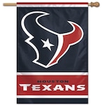 Bandeira Vertical WinCraft Logo Team Houston Texans - 70x100cm AZUL/VERMELHO