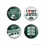 4 Bottons Pins New York Jets NFL Nao Se Aplica