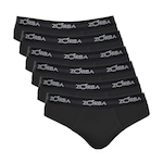 Kit Cuecas Slip Zorba Max Com 6 Unidades - Adulto PRETO