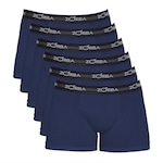 Kit de Cuecas Boxer Zorba em Max - 6 unidades - Adulto AZUL ESCURO