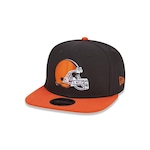 Boné Aba Reta New Era 9Fifty Original Fit NFL Cleveland Browns - Snapback - Adulto MARROM