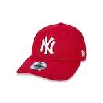 Boné Aba Curva 9FORTY New Era MLB New York Yankees - Strapback - Infantil VERMELHO