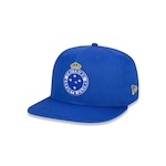 Boné Aba Reta New Era 9Fifty Original Fit Cruzeiro Futebol - Snapback - Adulto AZUL