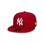 Boné Aba Reta New Era 59Fifty MLB New York Yankees - Fechado - Adulto VERMELHO