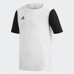 Camisa adidas Estro 19 - Infantil BRANCO/PRETO