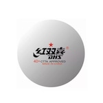 Bola Tênis de Mesa DHS Estrela - 40mm - 10 unidades BRANCO