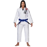 Kimono Jiu-Jitsu Koral New MKM Harmonik - Feminino BRANCO