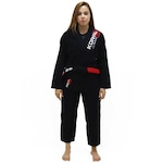 Kimono Jiu-Jitsu Koral New MKM Harmonik - Feminino PRETO