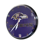 Relógio de Parede NFL Baltimore Ravens - 32cm ROXO