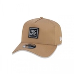 Boné Aba Curva New Era 9Forty A-Frame Basic Kaki - Ajustável - Snapback - Adulto MARROM CLARO