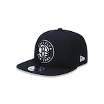 Boné Aba Reta New Era 9Fifty Original Fit NBA Brooklyn Nets - Ajustável - Snapback - Adulto PRETO