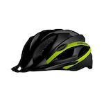 Capacete para Ciclismo High One Win com Sinalizador - Adulto PRETO/AMARELO