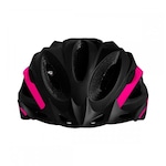 Capacete para Ciclismo High One Win com Sinalizador - Adulto PRETO/ROSA