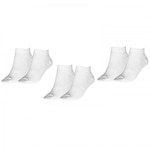 Kit de Meias Meia Cano Baixo Asics Invisible Sports - Adulto - 3 Pares BRANCO