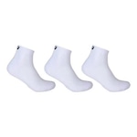 Kit de Meias Cano Baixo Asics Basic Pack - Adulto - 3 Pares BRANCO