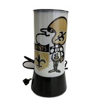 Luminária Rotativa NFL New Orleans Saints 30cm - 120V BRANCO