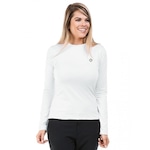 Camiseta Manga Longa Extreme Uv Térmica para Frio com Proteção Solar - Feminina BRANCO