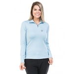 Camisa Térmica Extreme UV para Frio  Gola Alta com Proteção Solar  - Feminina AZUL CLARO