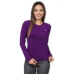 Camiseta Manga Longa Extreme Uv New Dry Colors com Proteção Solar Uv - Feminina ROXO