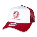 Boné Aba Reta New Era 9Forty Internacional Futebol - Snapback - Adulto BRANCO/VERMELHO