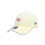 Boné Aba Curva New Era 9Twenty Flag EUA - Strapback - Adulto AMARELO