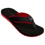 Chinelo Kenner Kivah Cushy - Masculino PRETO/VERMELHO