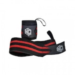 Munhequeira Elástica NC Extreme Wrist Wrap - Par - Adulto PRETO/VERMELHO